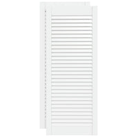 Ante a Lamelle 2 pz Bianche 99,3x39,4 cm in Legno di Pino 151170
