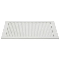 Set di 2 ante con persiana, ante dell'armadio, ante degli scaffali, rivestimento per armadio, guardaroba, guardaroba, bianco, 99,3 x 15,5 cm, in legno massello di pino 02_0003911
