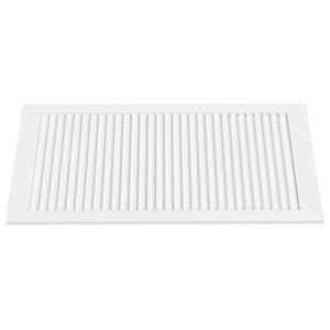 Ante a Lamelle 2 pz Bianche 99,3x49,4 cm in Legno di Pino 151173