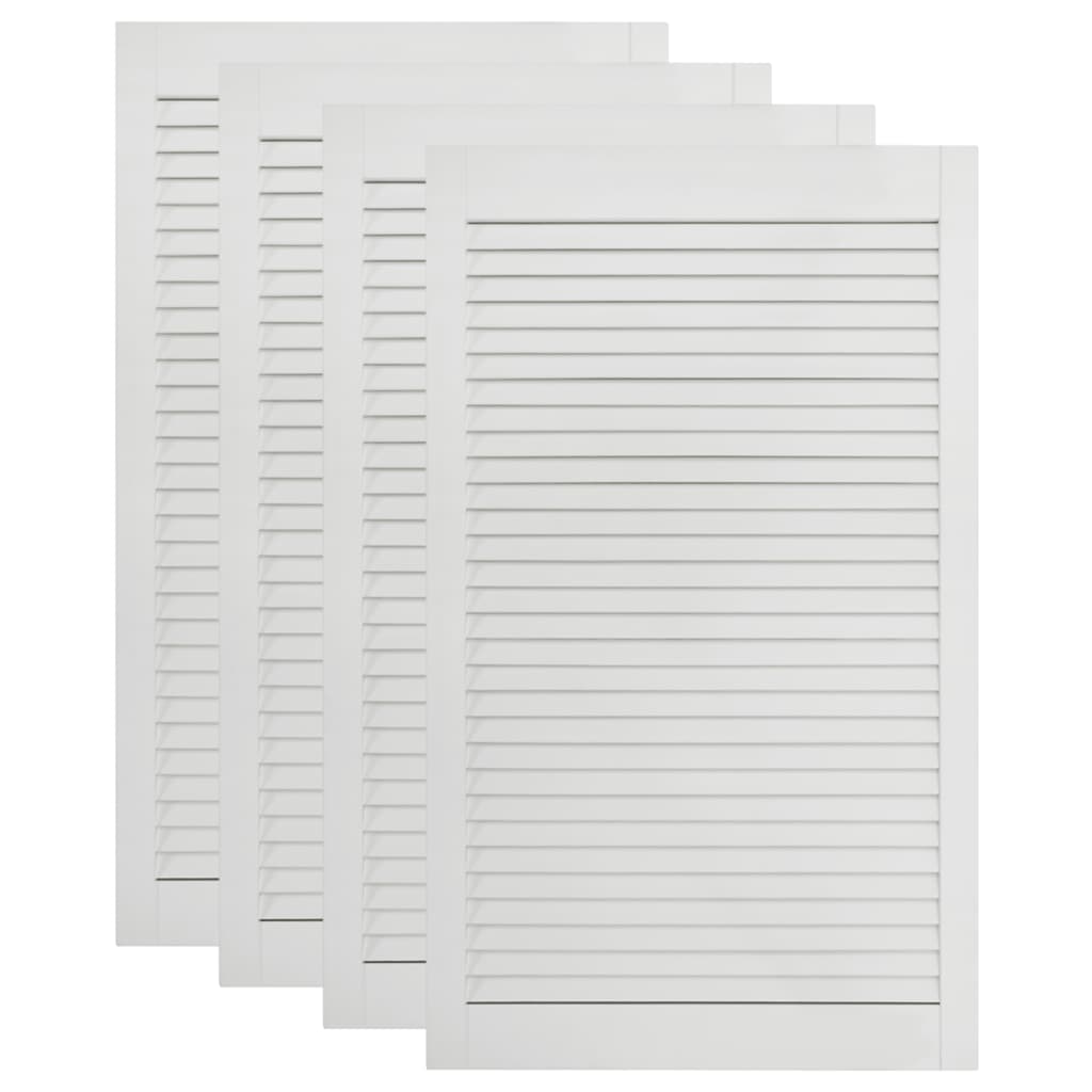 Ante a persiana 4 pezzi in legno massello di pino bianco 99,3 x 49,4 cm 02_0003936