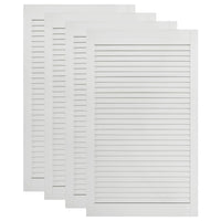 Ante a persiana 4 pezzi in legno massello di pino bianco 99,3 x 49,4 cm 02_0003936