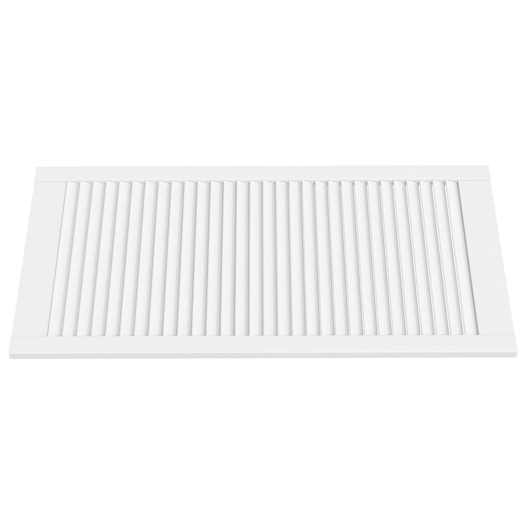 Ante a Lamelle 4 pz Legno Massello di Pino Bianche 99,3x49,4 cm cod mxl 65537