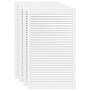 Ante a Lamelle Bianche 4 pz Bianche 99,3x59,4 cm Legno di Pino 151177