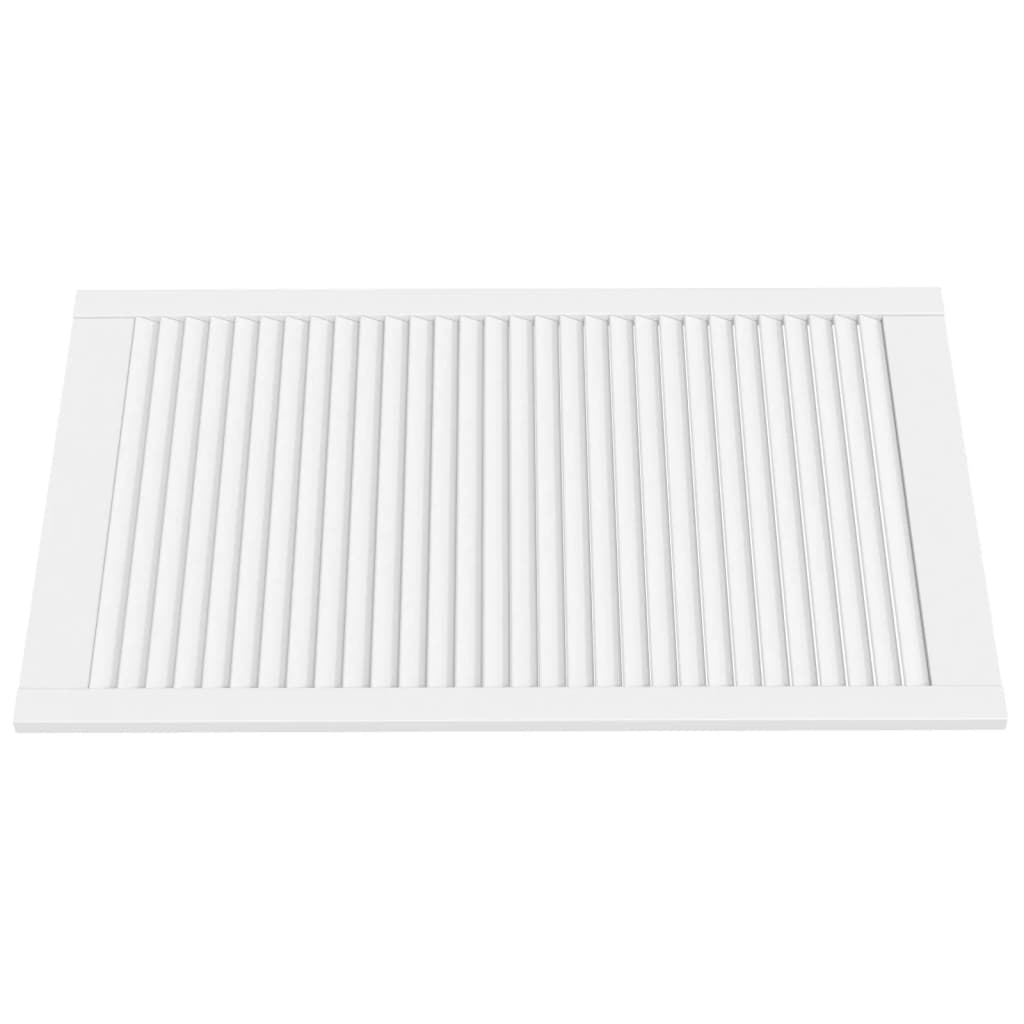 Ante a Lamelle Bianche 4 pz Bianche 99,3x59,4 cm Legno di Pino 151177