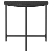 Tavolo da Giardino Nero 80x50x75 cm in Polyrattan 316654