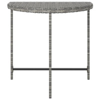 Tavolo da Giardino Grigio 80x50x75 cm in Polyrattan 316655
