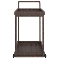 Carrello da Bar Marrone 100x45x83 cm in Polyrattan cod mxl 65656
