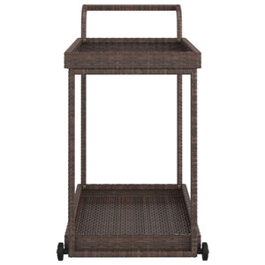 Carrello da Bar Marrone 100x45x83 cm in Polyrattan cod mxl 65656