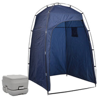 Toilette Portatile da Campeggio con Tenda 10+10 L  cod mxl 51252
