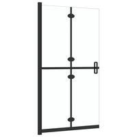 Parete per Doccia Walk-in Pieghevole in Vetro ESG 80x190 cm cod mxl 54307