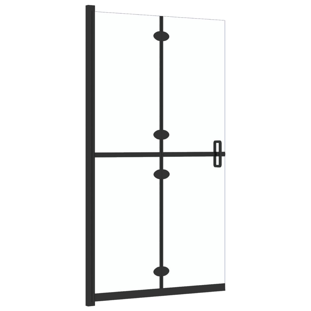 Parete per Doccia Walk-in Pieghevole in Vetro ESG 100x190 cm 151183