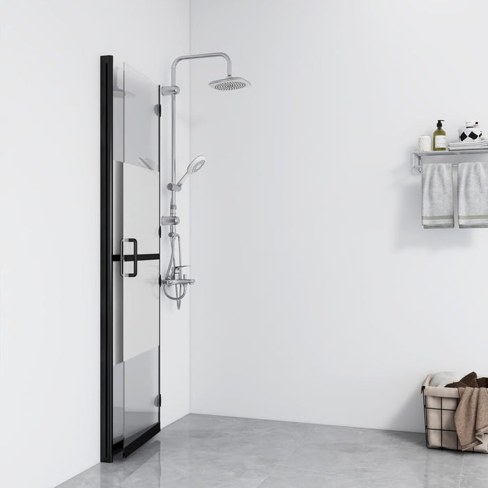 Parete per Doccia Walk-in Pieghevole in Vetro ESG 110x190 cmcod mxl 79006