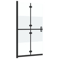 Parete per Doccia Walk-in Pieghevole in Vetro ESG 110x190 cm 151190