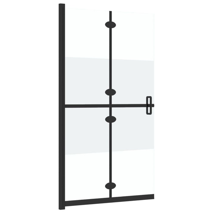 Parete per Doccia Walk-in Pieghevole in Vetro ESG 120x190 cm 151191