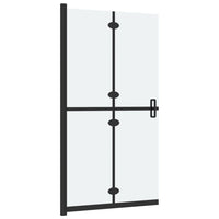 Parete per Doccia Walk-in Pieghevole in Vetro ESG 80x190 cm 151193