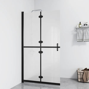 Parete per Doccia Walk-in Pieghevole in Vetro ESG 120x190 cm 151197
