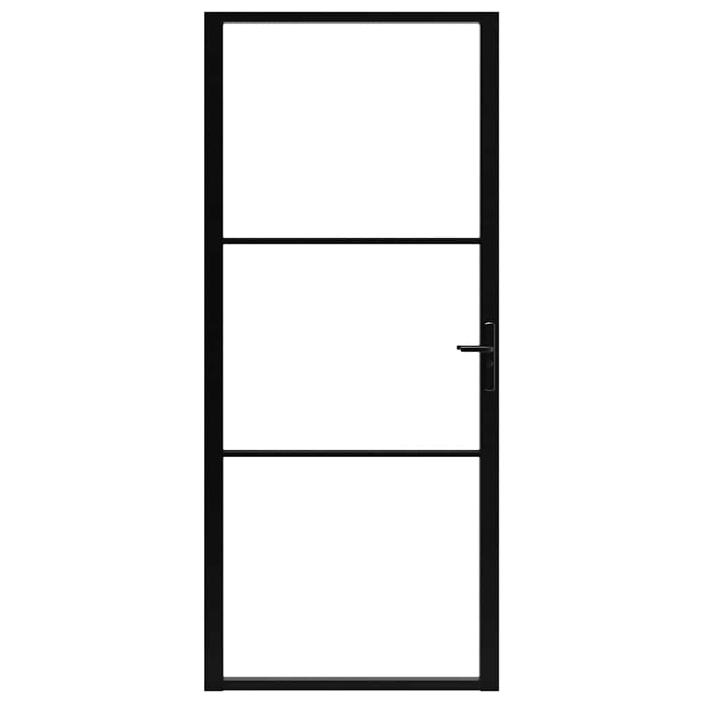 Porta da Interno ESG Vetro e Alluminio 102,5x201,5 cm Neracod mxl 105506