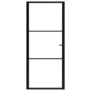 Porta da Interno ESG Vetro e Alluminio 102,5x201,5 cm Neracod mxl 105506