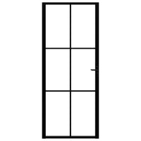 Porta da Interno ESG Vetro e Alluminio 83x201,5 cm Neracod mxl 97207