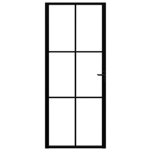 Porta da Interno ESG Vetro e Alluminio 83x201,5 cm Neracod mxl 97207