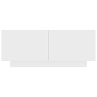 Comodino Bianco 100x35x40 cm in Legno Multistrato 3082765