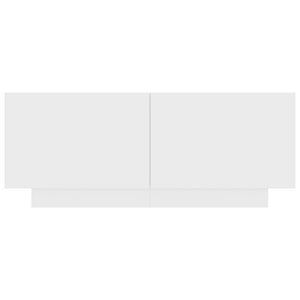 Comodino Bianco 100x35x40 cm in Legno Multistrato 3082765