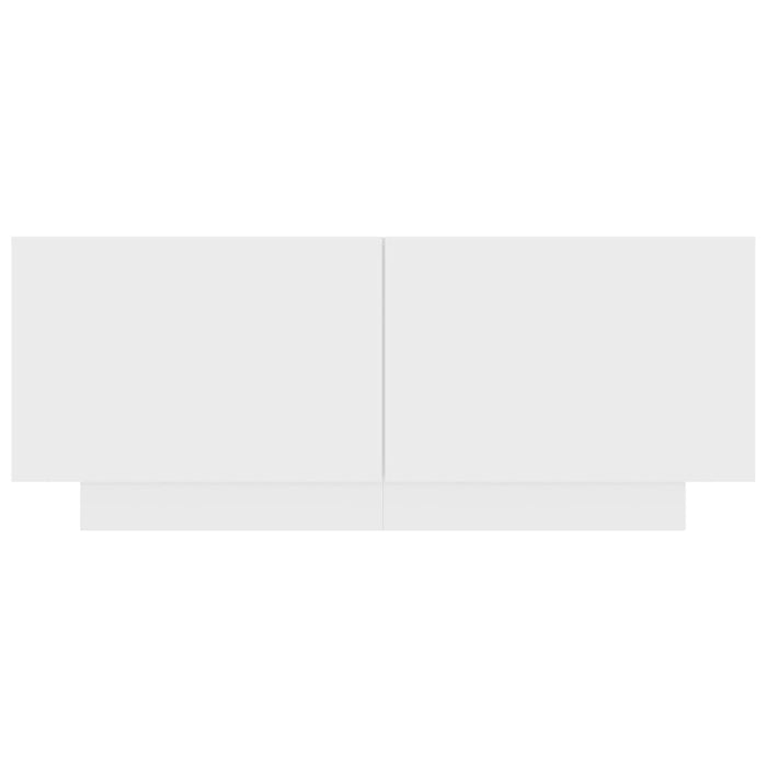 Comodino Bianco 100x35x40 cm in Legno Multistrato 3082765