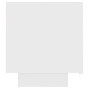 Comodino Bianco 100x35x40 cm in Legno Multistrato 3082765