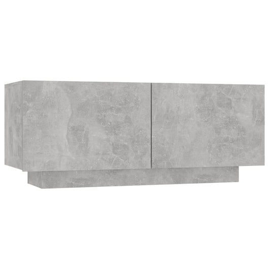 Comodino Grigio Cemento 100x35x40 cm in Legno Multistrato 3082769