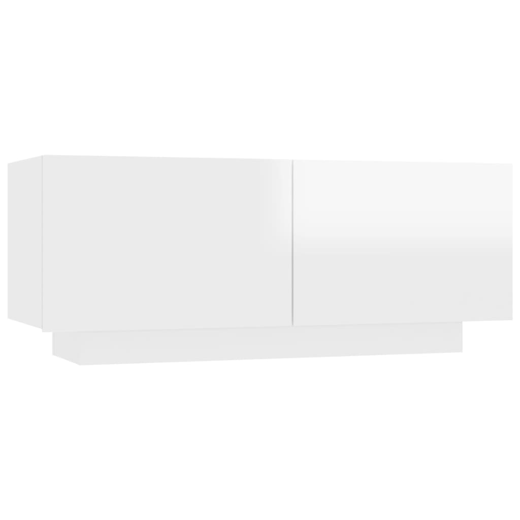 Comodino Bianco Lucido 100x35x40 cm in Truciolato cod mxl 54104