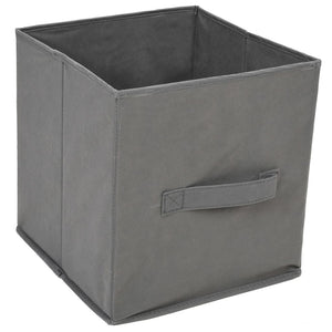 Armadietto con 3 Cassetti in Tessuto Grigio 34x34x101cm Acciaio cod mxl 49170