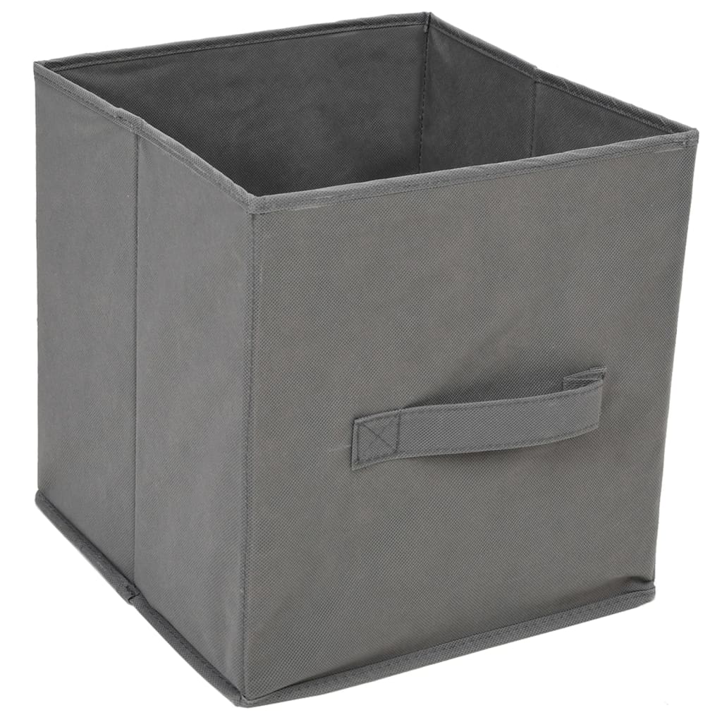 Armadietto con 3 Cassetti in Tessuto Grigio 34x34x101cm Acciaio 337253