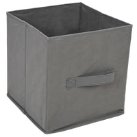 Armadietto con 3 Cassetti in Tessuto Grigio 34x34x101cm Acciaio 337253