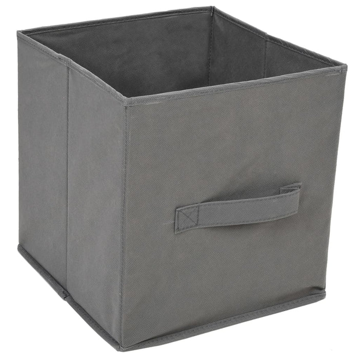Armadietto con 3 Cassetti in Tessuto Grigio 34x34x101cm Acciaio 337253