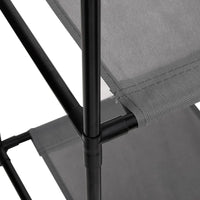 Armadietto con 3 Cassetti in Tessuto Grigio 34x34x101cm Acciaio cod mxl 49170