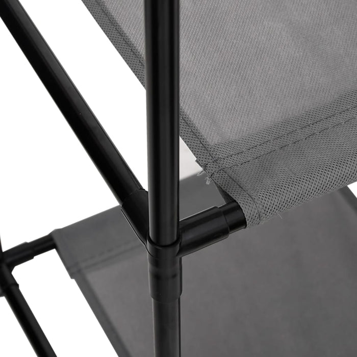 Armadietto con 3 Cassetti in Tessuto Grigio 34x34x101cm Acciaio cod mxl 49170