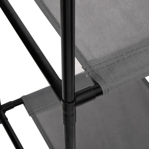 Armadietto con 3 Cassetti in Tessuto Grigio 34x34x101cm Acciaio 337253