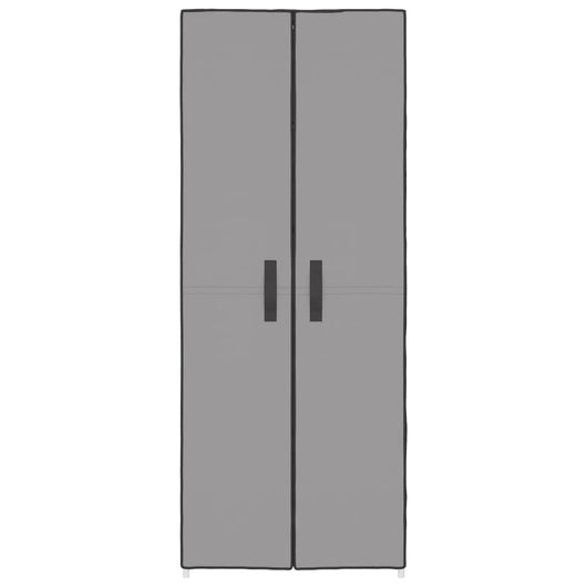 Scarpiera scarpiera mobile portaoggetti ingresso corridoio soggiorno 60 x 30 x 166 cm Tessuto grigio 02_0021776