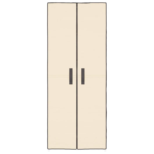 Scarpiera scarpiera mobile portaoggetti ingresso corridoio soggiorno 60 x 30 x 166 cm Tessuto panna 02_0021753