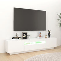 Mobile Porta TV con Luci LED Bianco 180x35x40 cm cod mxl 34036