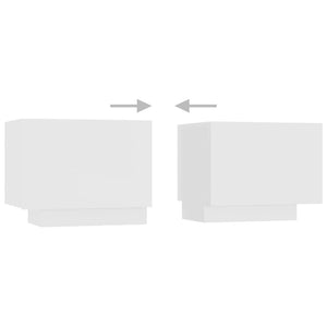 Mobile Porta TV con Luci LED-Credenza TV Bianco 180x35x40 cm