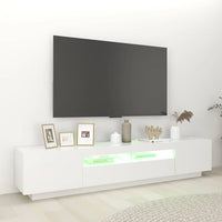 Mobile Porta TV con Luci LED Bianco 200x35x40 cm 3081906