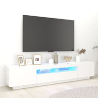 Mobile Porta TV con Luci LED Bianco 200x35x40 cm 3081906