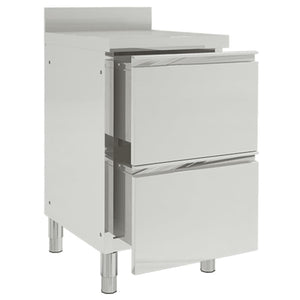 Mobiletto da cucina-Armadio da cucina commerciale con 2 cassetti 50x60x96 cm