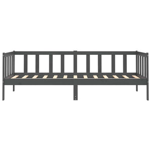 Dormeuse Grigia in Legno Massello di Pino 90x200 cm 806942