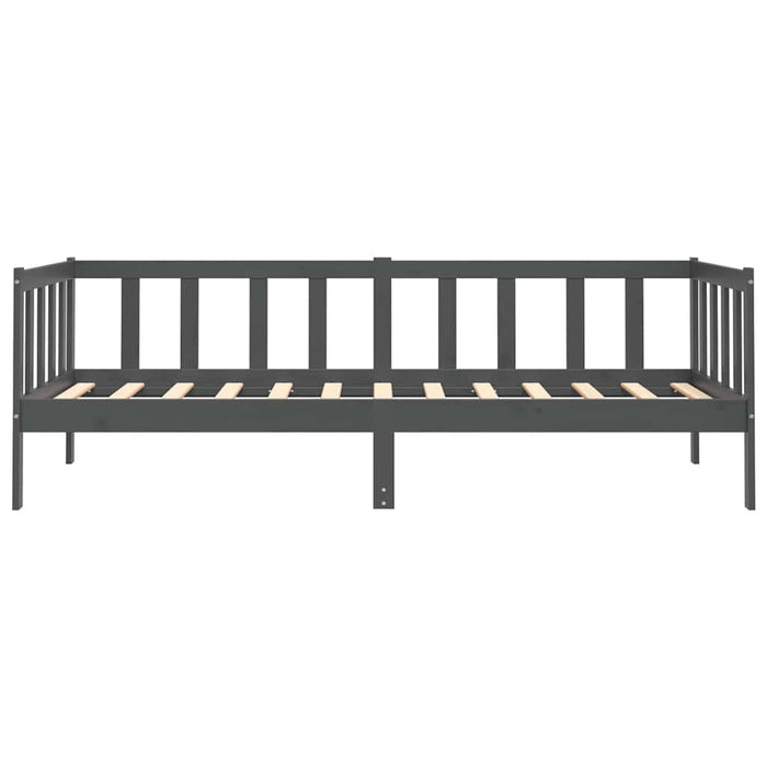 Dormeuse Grigia in Legno Massello di Pino 90x200 cm 806942