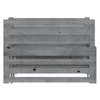 Dormeuse Estraibile Grigia in Massello di Pino 2x(90x200) cm 806967