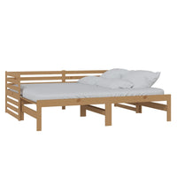 Dormeuse Estraibile senza Materasso Marrone Ambra 2x(90x200) cm 806968