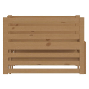 Dormeuse Estraibile senza Materasso Marrone Ambra 2x(90x200) cm 806968