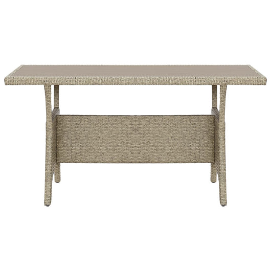 Tavolo da Giardino Grigio 120x70x66 cm in Polyrattan 316583